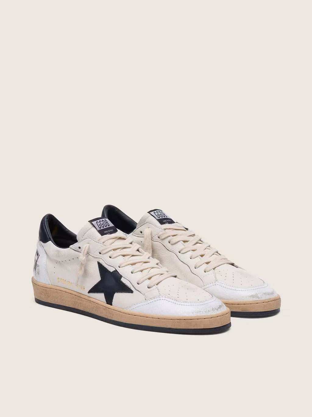 Ball Star homme en nappa blanc avec étoile noire