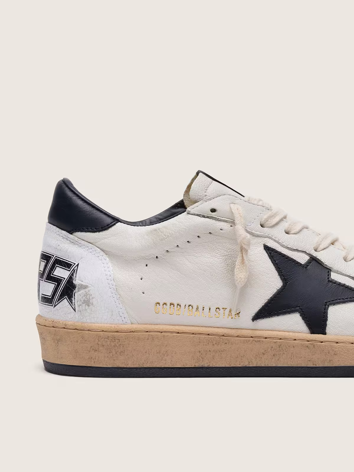 Ball Star homme en nappa blanc avec étoile noire