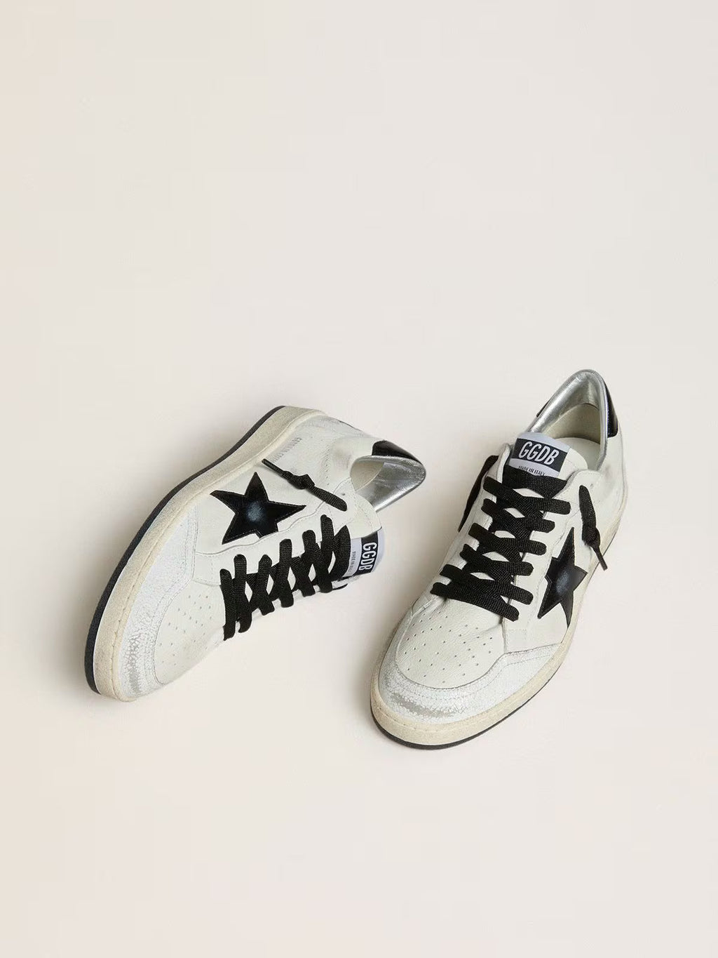 Ball Star Wishes pour homme en cuir nappa avec étoile et contrefort en cuir naplak noir