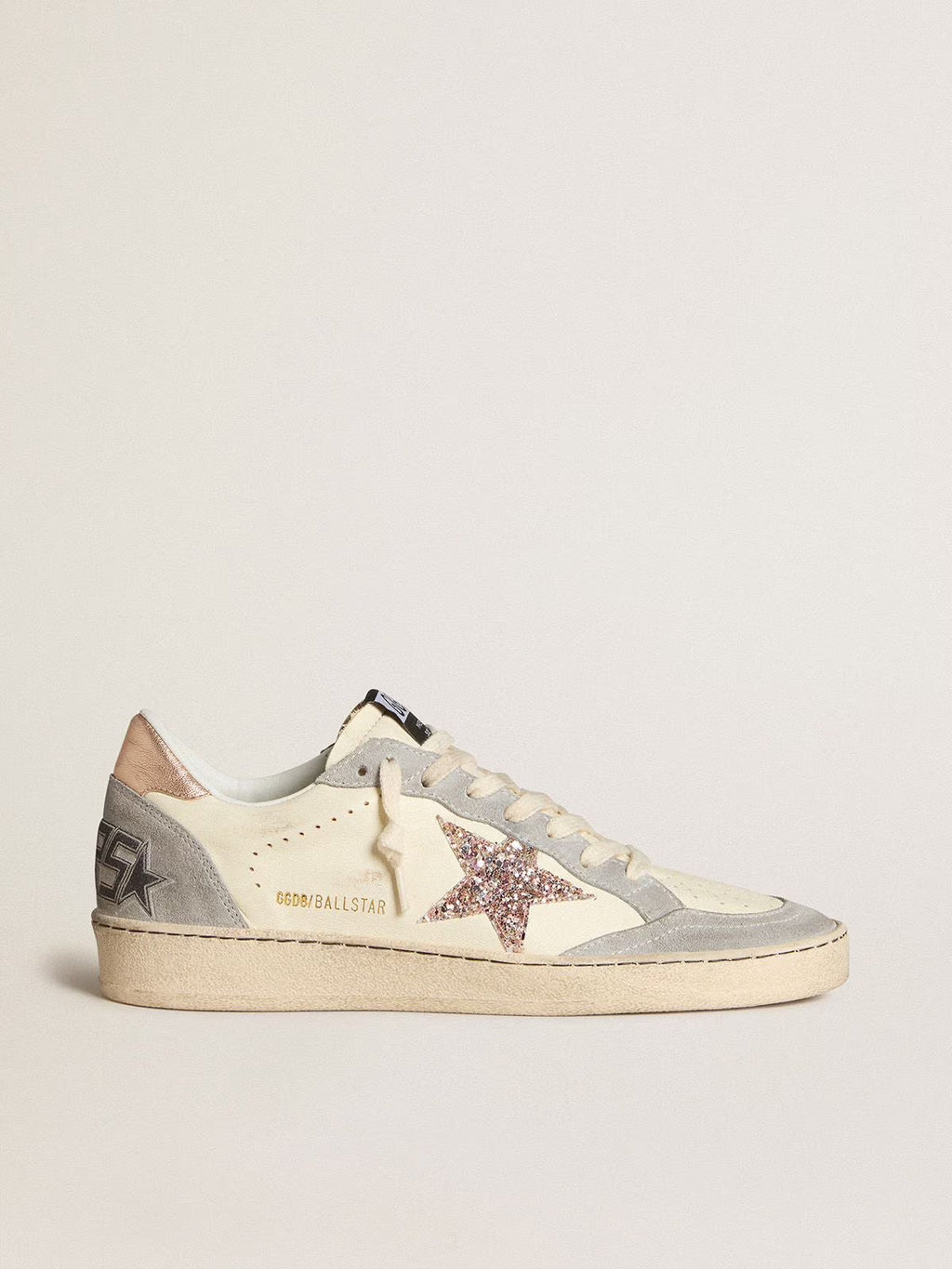 Ball Star en cuir nappa avec étoile à paillettes et contrefort lamé