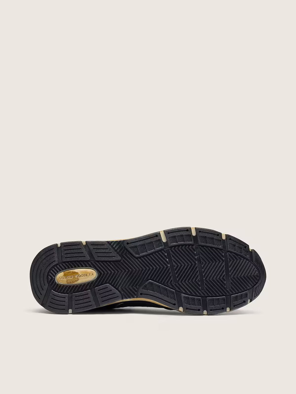 Dad-Star femme en résille et cuir nappa noir et argent avec étoile grise